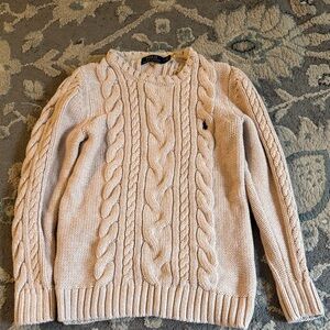 Polo Ralph Lauren Cable-Knit Crewneck Sweater - Cream